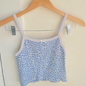 Brandy Melville Blue Cheetah Tank